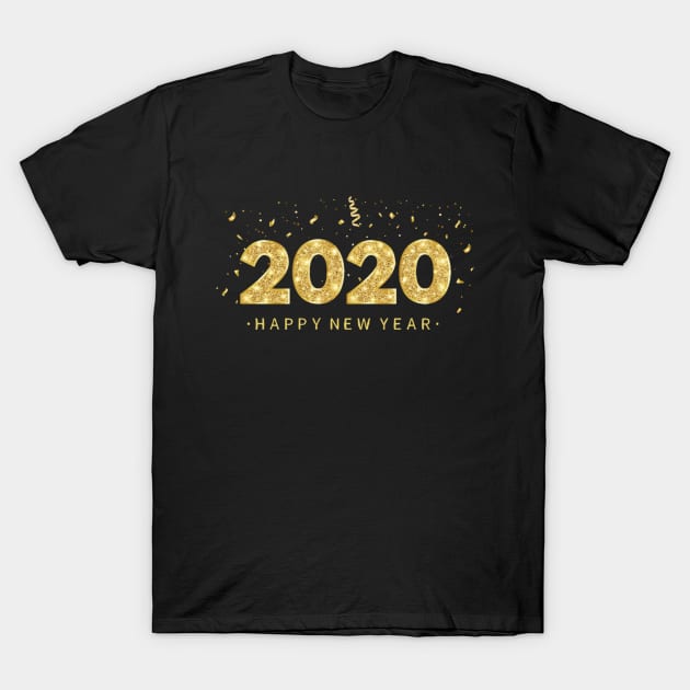 Happy New Year 2020 T-Shirt by Abir's Store